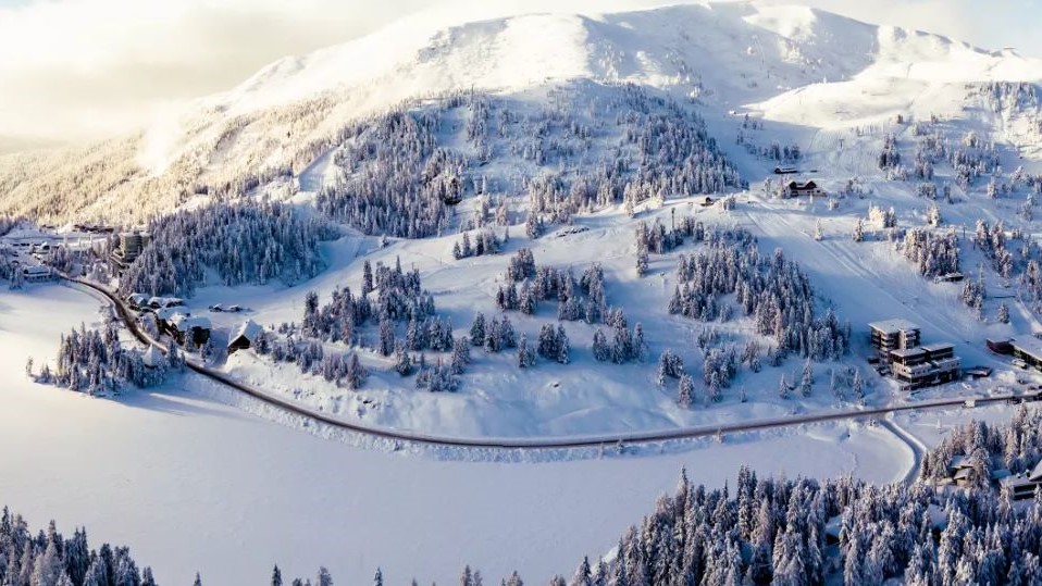 Turracher Höhe als wintersportbestemming.